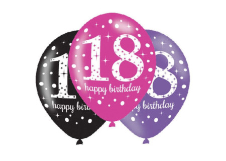 Happy Birthday 18 Pink...