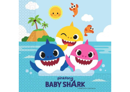 Baby Shark szalvéta 20 db-os