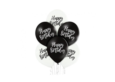 Black White Happy Birthday...