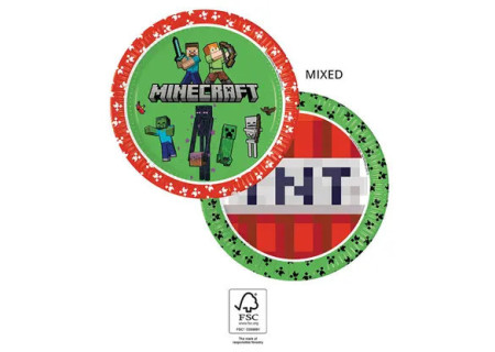 Minecraft papírtányér 8...