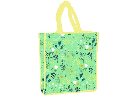 Virág Green shopping bag 34 cm