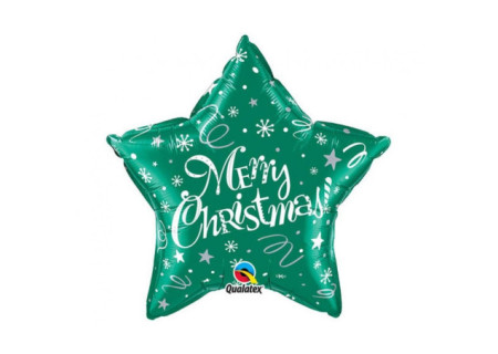 Merry Christmas Green Star,...