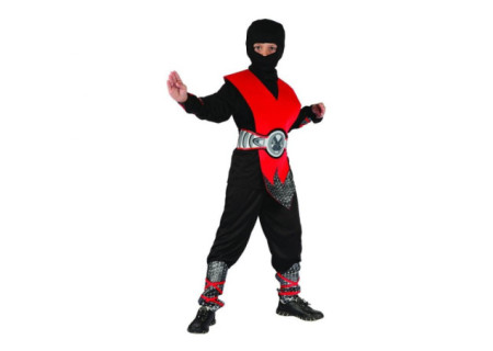 Red Ninja jelmez 110/120 cm